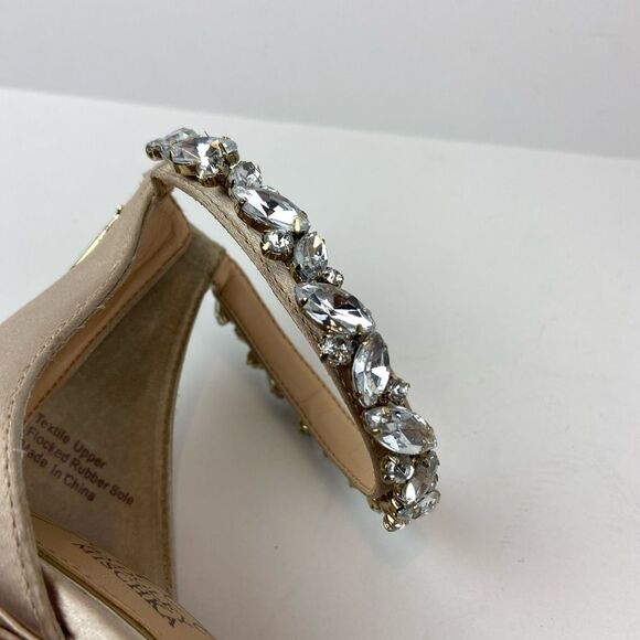 Jewel Badgley Mischka • Caroline Embellished Ankle • Strap Evening Sandals - Picture 9 of 15